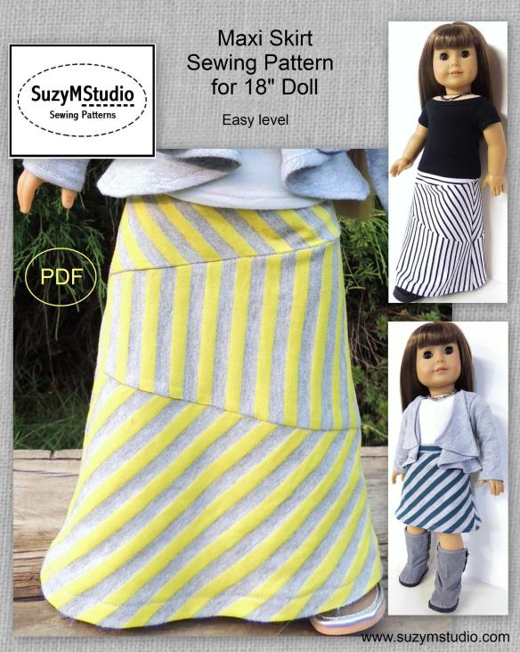 Maxi Skirt Pattern SuzyMStudio