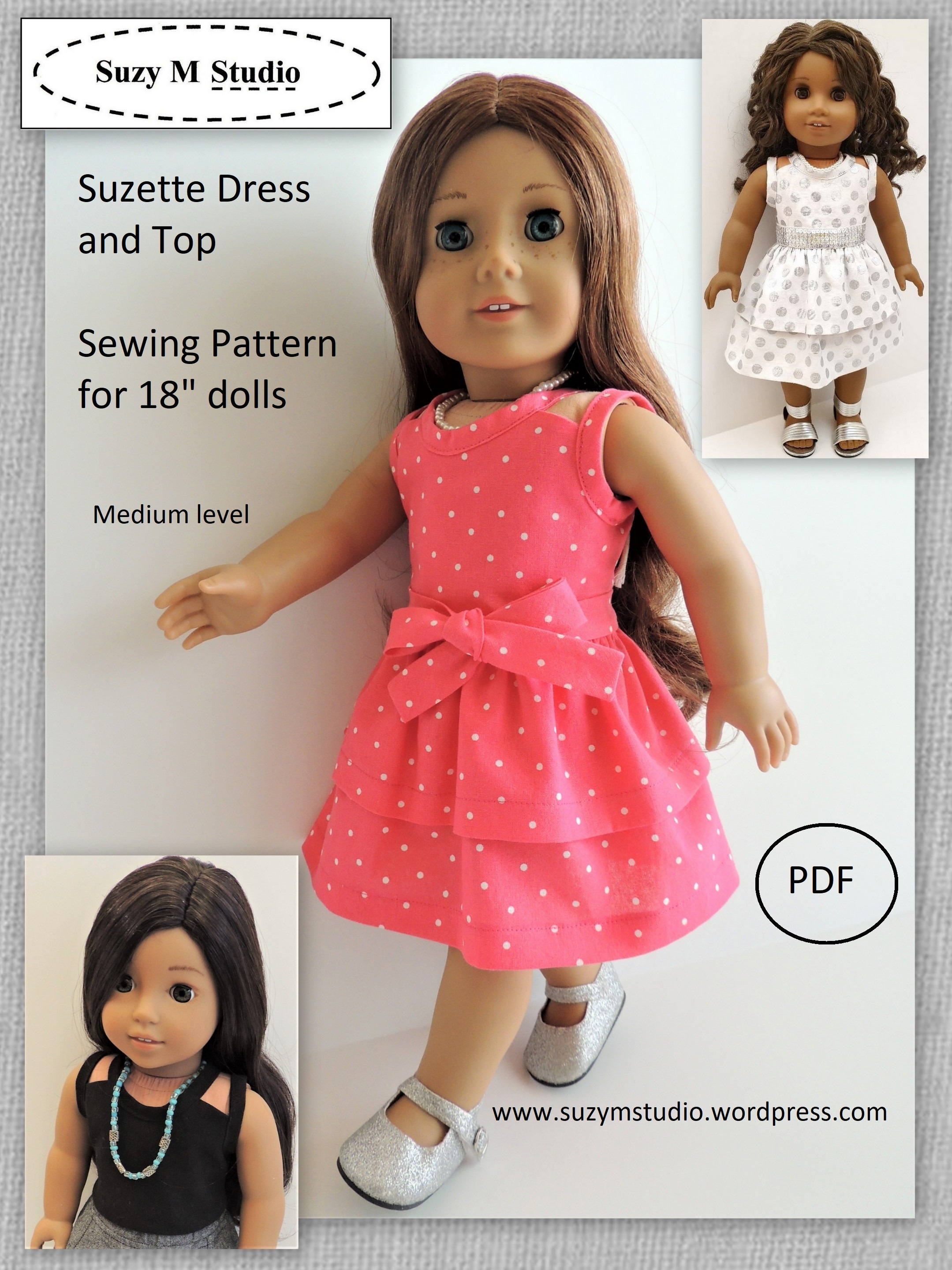 Suzette Dress and Top sewing pattern SuzyMStudio
